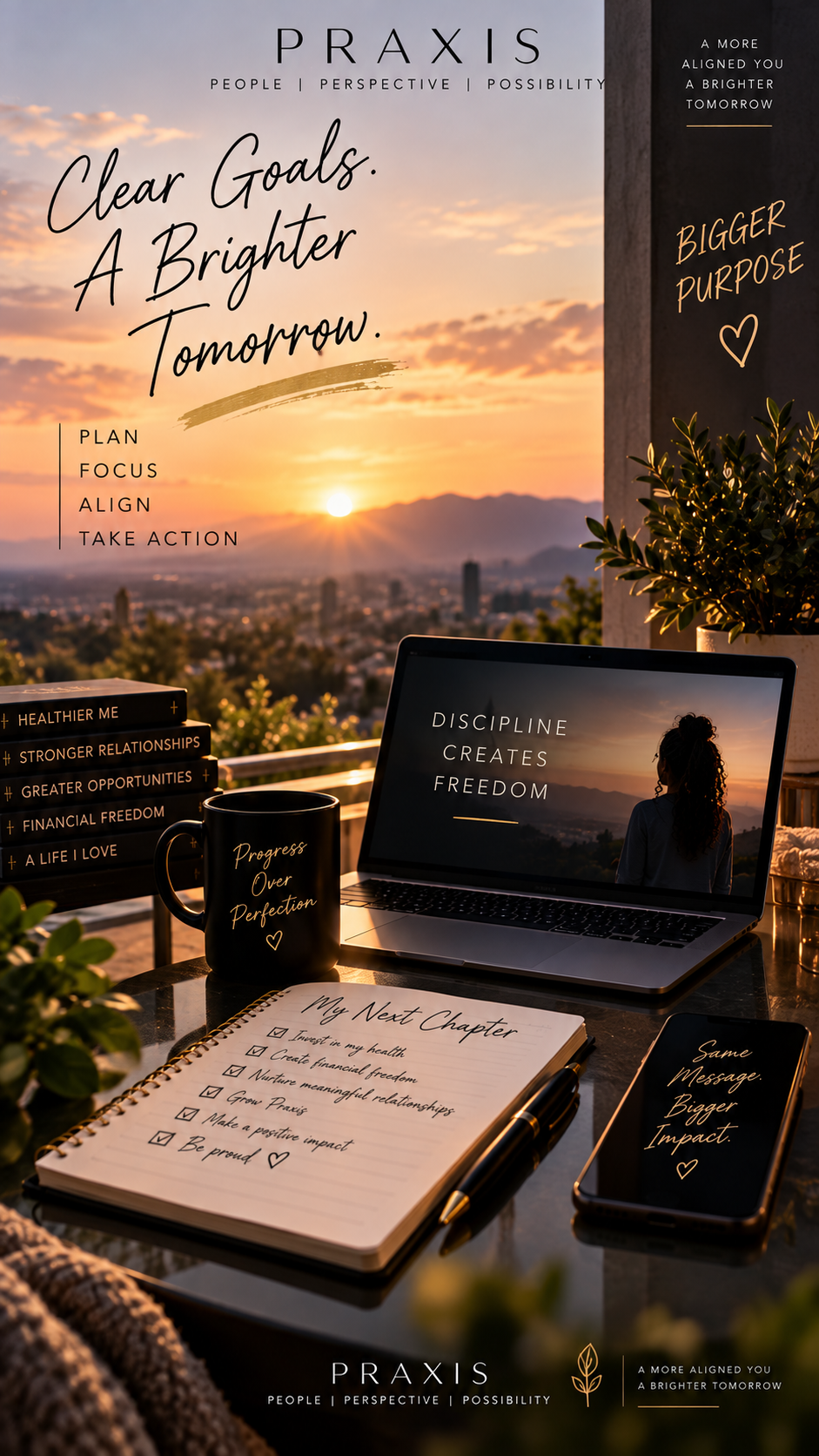 Praxis Reset Journal in a reflective setting